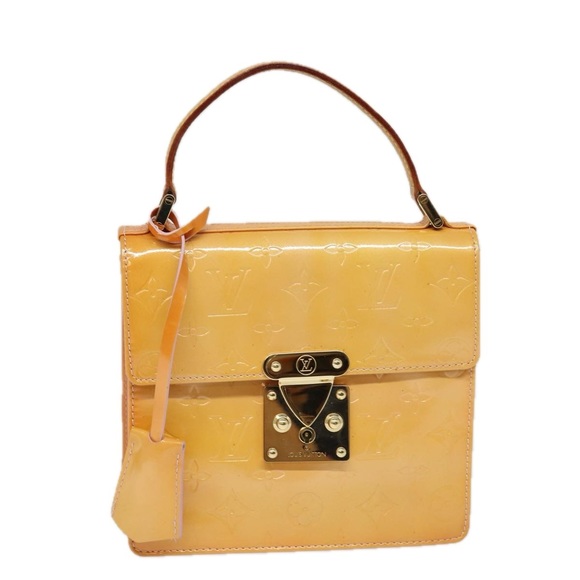 LOUIS VUITTON Vernis Spring Street Hand Bag Marshmallow Pink M91033 Auth 80345 - Picture 1 of 16